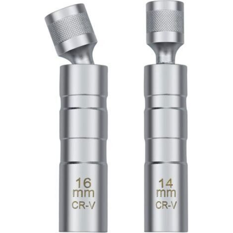 14/16mm Clé à Bougie, Outil Universel de Retrait de Douille de Bougie D'allumage Magnétique pour Retirer Les Bougies D'allumage Automobiles (1/5)