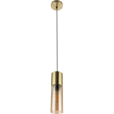 Lampada a sospensione a pendolo Lampada da soffitto per camera degli ospiti in vetro e ottone Globo 21000HM