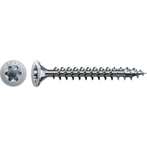 Spax Vis bois Tête fraisée TORX T20 4X20 Filetage total WIROX - 10 pièces (1/4)