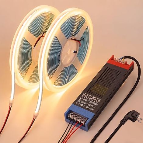 20M COB LED Strip, 24V 2700K Warm White LED Strip (1/5)