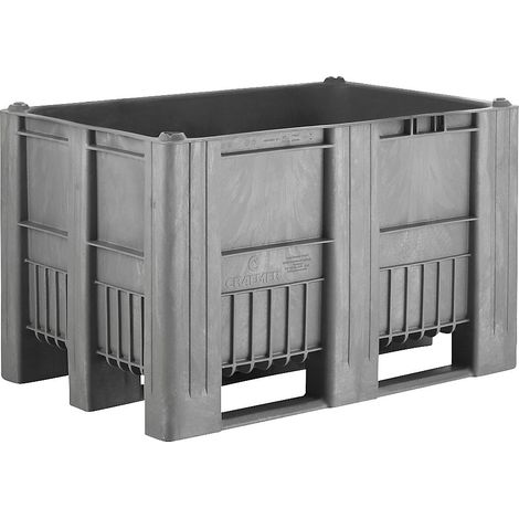 FRANKEL kaiserkraft, Caisse-palette, capacité 470 l, gris