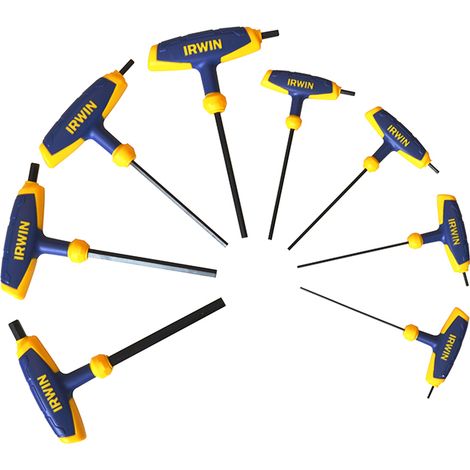 IRWIN® Metric T-Handle Hex Key Set, 8 Piece IRWT10771 (1/5)