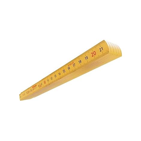 Gelber Fiberglas-Faltmesser 2 m x 15 mm HULTAFORS