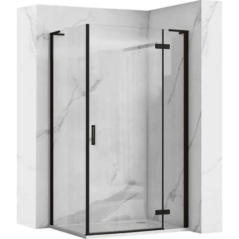 CABINA DOCCIA REA HUGO BLACK 100X80 (1/5)