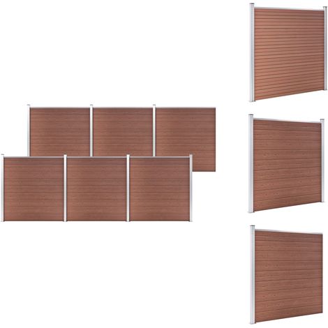 Zaunfelder - Living Gartenzaun WPC 1045x186 cm Braun (1/5)