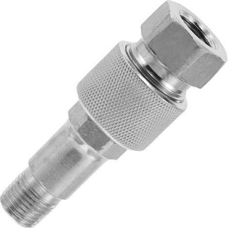 Coupleur Hydraulique à Dégagement Rapide en Alliage Galvanisé Argenté eur Femelle, Utilisation Polyvalente pour Raccords de Jack et Accessoires Industriels (1/5)
