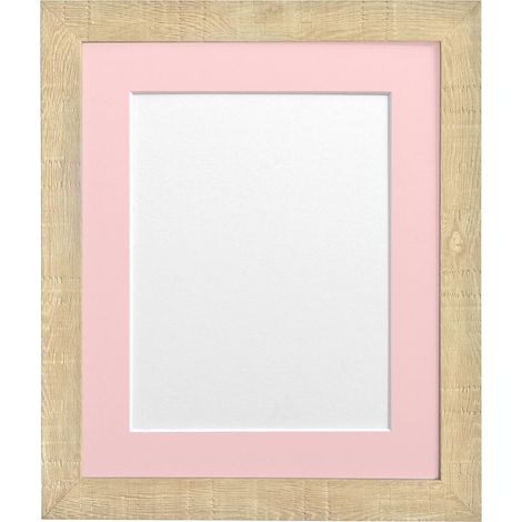 16 x 12 mm Grain Profond Cadre Photo avec Passe-Partout pour 12 Rose x 8 cm Taille de l'image, Marron Clair (1/3)