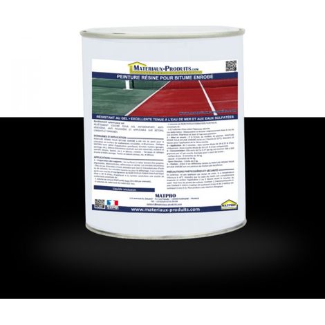 Peinture résine pour bitume enrobé - 36 Kg Noir - MATPRO