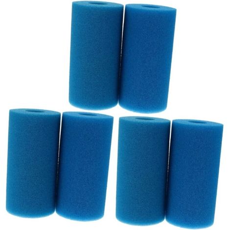 6 Pièces Piscine Filtre Coton Filtre En Mousse Filtres De Pompe De Piscine Éponge En Mousse Pour Filtre De Piscine Nettoyant Éponge Pour Filtre De Piscine Colonne D'éponge Lavable (1/4)