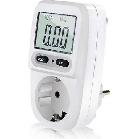 Prise multifonctionnelle pour compteur électrique avec affichage rétroéclairé pour compteur intelligent et prise UE (1/5)