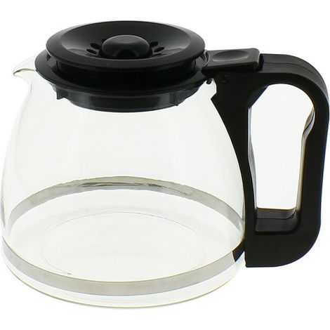 Verseuse conique noire avec couvercle adaptable A05BLACK pour Cafetière - Expresso broyeur (1/2)
