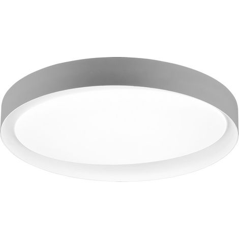 Plafoniera Led Soffitto Interna 24 W Diffusore Bianco Grigio Zeta GD Trio (1/5)