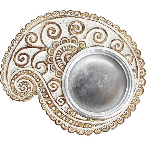 Signes Grimalt Decorazione di portavelas  Vasi di candelabro rustici e supporto marrone 7x9x2cm 30026