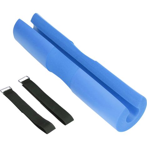 Coussin de squat pour barre, coussin de protection cou épaules pour squats, fentes, poussées de hanches, bleu (1/5)