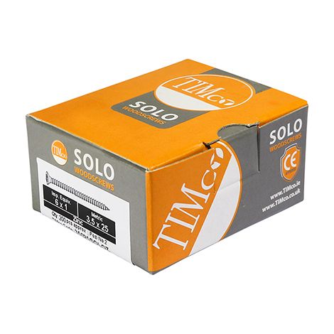 TIMCO Solo Countersunk Silver Woodscrews - 6.0 x 150