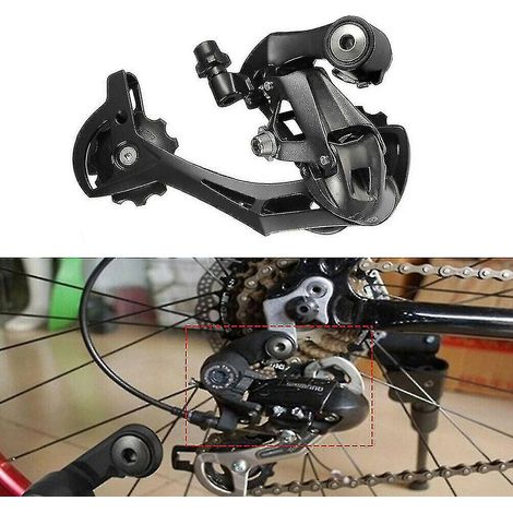 Crea – Dérailleur arrière 9 vitesses RD-M390 – Conception à large connexion pour changement de vitesse précis – Compatible VTT et modèles pliants – Alliage d'aluminium (1/5)