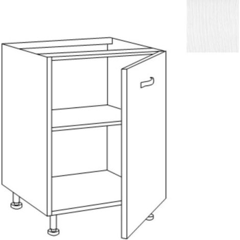 Base cucina 60x60x82H cm bianco frassinato