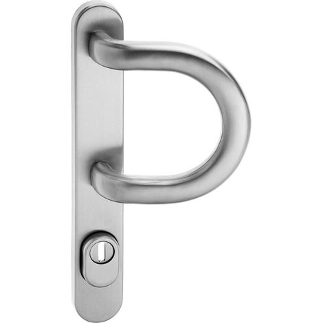 EDI Kronos  1145 Langschild Aluminium Haustür stahlfarbig
