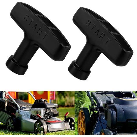 2 poignées de démarrage pour moteur à essence - Poignées de démarrage à rappel - Pièces universelles - Accessoires de démarrage - Démarreur à tirette pour tondeuse à gazon, générateur, tronçonneuse (1/5)