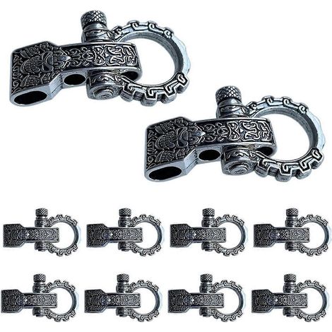 Boucles pour paracorde, fermoirs à vis, manilles d'ancrage, manilles réglables, boucles pour bracelet en paracorde (1/5)