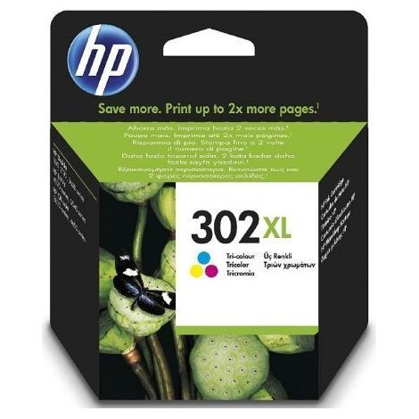 Cartucho de Tinta Original HP nº302 XL Alta Capacidad/ Tricolor