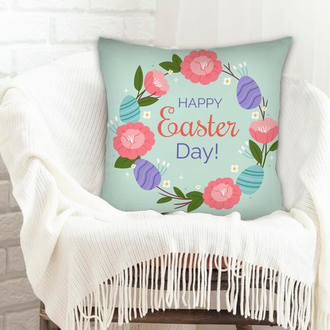 Housse de coussin 45x45 cm carrée rustique pour la Saint-Valentin, mariage, anniversaire, naissance de bébé (1/5)