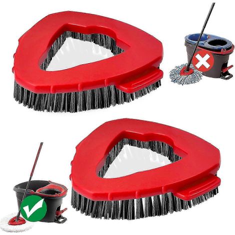 Tête de rechange pour balai rotatif, brosse de nettoyage pour réservoir d'eau, tête de rechange pour balai de douche, brosse de nettoyage à poils rigides - GSL (lot de 1) (1/5)
