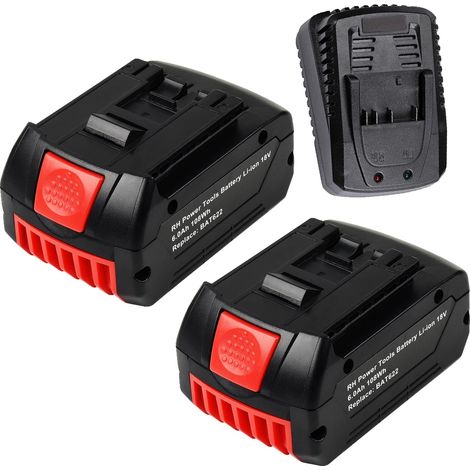 Batería de repuesto, Li-Ion 6000mAh, compatible con herramientas Bosch de 18V, charge2Battery (1/2)