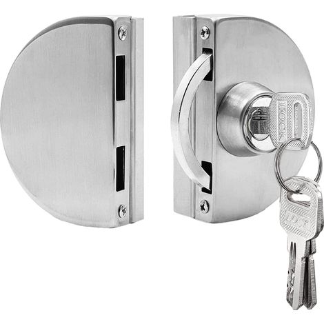 Türschloss aus Edelstahl 304 für 10–12 mm dickes Glas – AquaForge