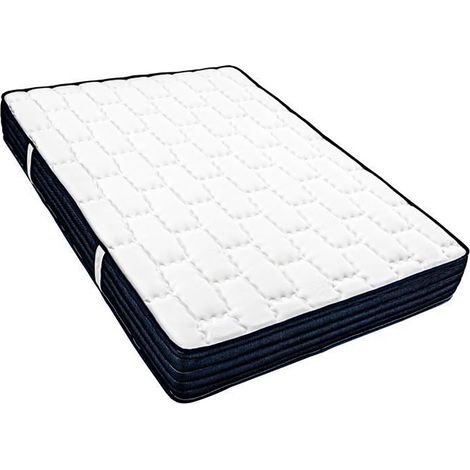 Matelas réversible DIAZ 140x190 cm, en mousse haute densité, indépendance du couchage, face été/hiver, épaisseur 20 cm (1/5)