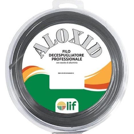 Filo professionale aloxid per decespugliatore mm 2,4x15 mt nylon alluminio (1/4)