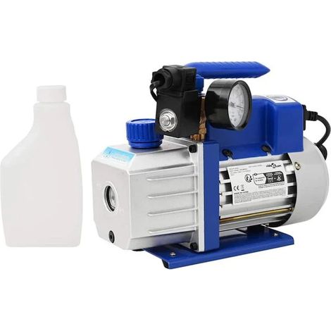 Pompe à vide monobloc avec manomètre, débit 71 litres/minute (1/5)