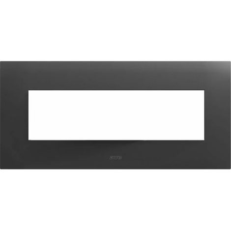 Placca rettangolare in metallo Grigio scuro Smart44 7 moduli AVE 44PSM7GTK
