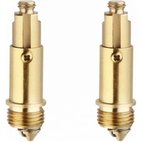 Tornillo de repuesto Núcleo de drenaje Resorte de rebote para desagüe Pieza de repuesto para tapón de lavabo fácil Adecuado para la mayoría de los tapones de bañera y fregadero (1/4)