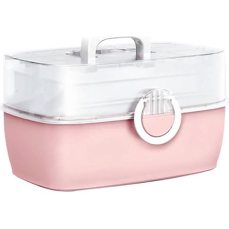 Medicine Box for Safe Medicine Storage, Foldable 3 Layers, First Aid Kit Storage Box (1/5)