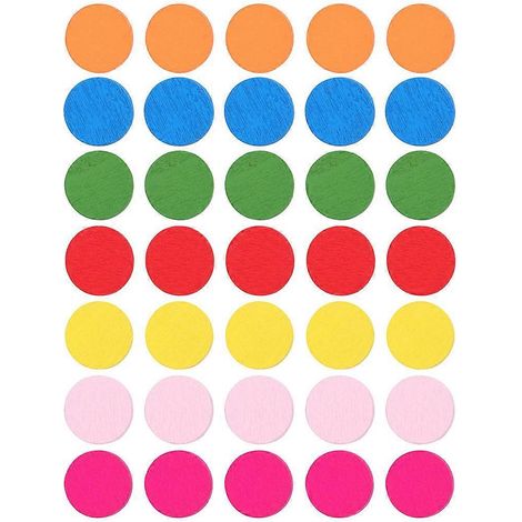 200 disques d'apprentissage ronds et colorés - Outils pédagogiques pour l'enseignement des mathématiques (1/5)
