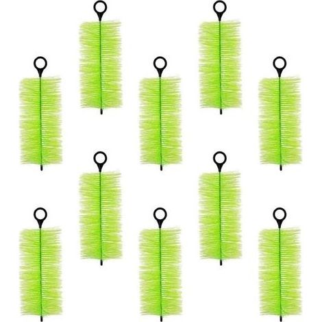 Lot de 10 brosses filtrantes pour bassin à poissons - Brosses de nettoyage efficaces - Filtrations d'eau en plein air - Systèmes de purification - Accessoires pour filtres de bassin (1/5)
