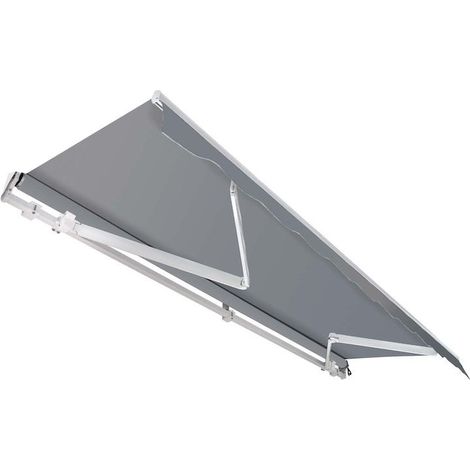 Le Poisson Qui Jardine – Store banne rétractable 3,5 x 3 m – Tissu polyester 280 g/m² – Protection UV 30+ – Cadre aluminium et bras en acier (1/5)