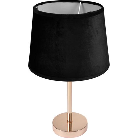 Lampe velours boudoir noir