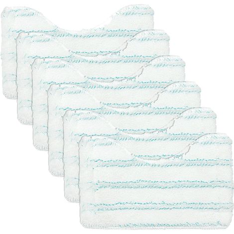 Lot de 6 housses de rechange en microfibre pour balai de salle de bain Leifheit Micro Duo Telescope, raclette de baignoire pour accessoires de rechange Leifheit, housse de serpillère, raclette de (1/5)