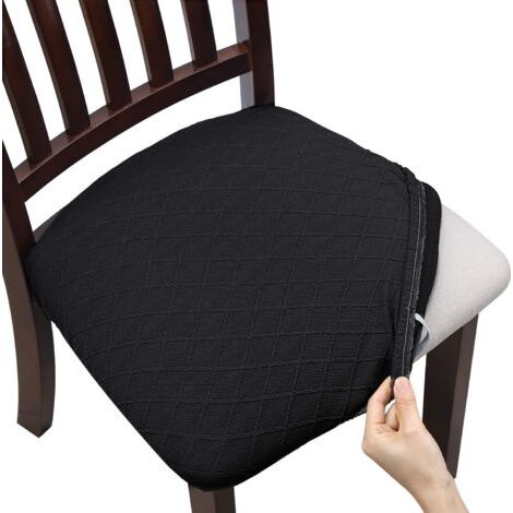 Dining Chair Covers 4 Pieces Universal Removable Elastic Stretch-NANOTEH (1/5)