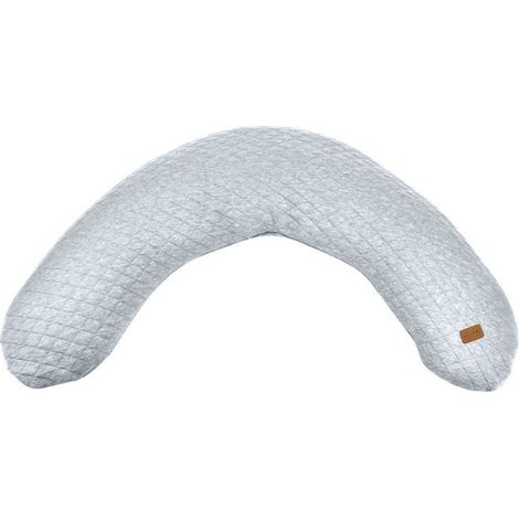 BEABA Big FlopsyTM Coussin dallaitement et de maternite, Fleur de coton, Gris Chine (1/4)