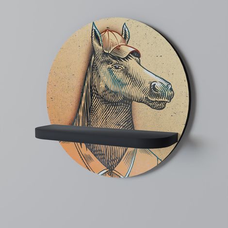 EQUINE SWAGGER Rundes Regal Schwarz (1/5)