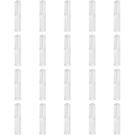 à stylos transparent boîte carrée en plastique lot de 20 (1/5)