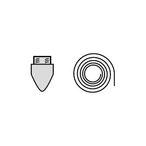 Vaillant Set 2 Set di montaggio ausilio per l'inserimento per sistema gas di scarico flessibile DN 60, PP, 0020077526