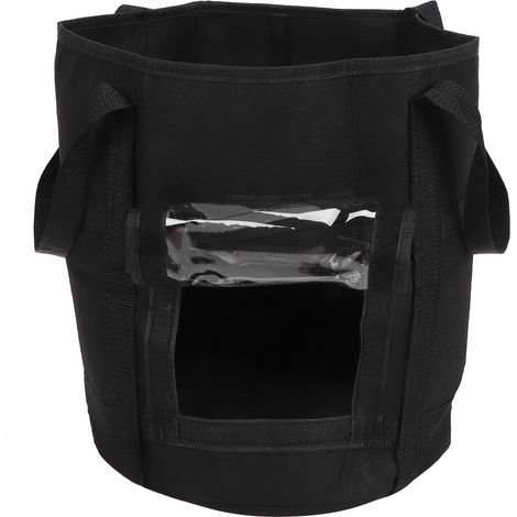 Sacs de culture pour plantes, légumes, pommes de terre, conteneur de plantation en tissu, pot de fleurs, outil de jardinage, noir, 30 x 35 cm, 26 L/7 gallons (1/5)