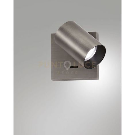 FLORES SPOT 1 LUCE CANNA DI FUCILE CON INTERRUTTORE ORIENTABILE ATTACCO GU10