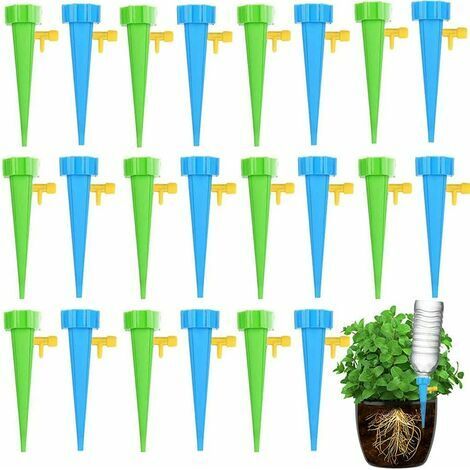 Cartokner Lot de 40 flacons goutte-à-goutte Système d'arrosage automatique pour plantes avec vannes pour jardin et maison-AquaForge (1/4)