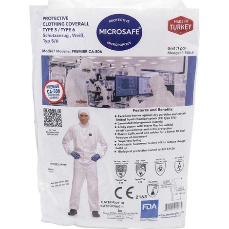 Tuta monouso in polipropilene Taglie Assortite - size PROMO 5 PZ