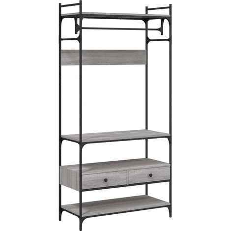 Maison Exclusive - Armadio Cassetti Grigio Sonoma 89x39x184,5 cm Legno Multistrato